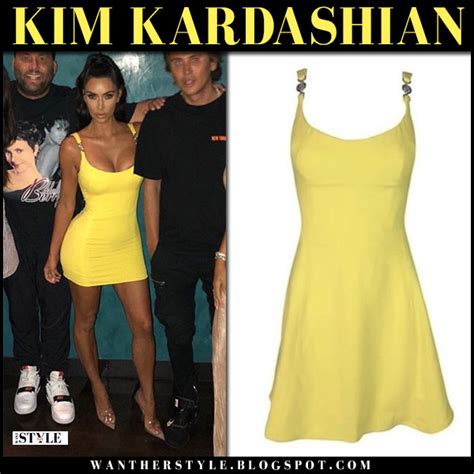 kim kardashian 1995 versace yellow dress|famous women wearing versace.